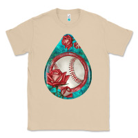 Mushroom baseball and western roses teardrop  7 Classic Tee - BundleAndBundleShop