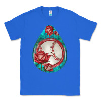 True Royal baseball and western roses teardrop  7 Classic Tee - BundleAndBundleShop