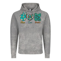 Cloud Rock Peace Love Gemstone Vintage Hoodie - BundleAndBundleShop