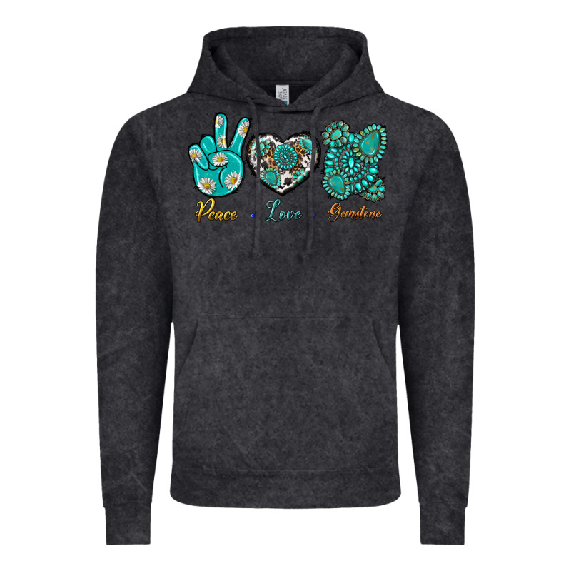 Peace Love Gemstone Vintage Hoodie by BundleAndBundleShop | Teevron