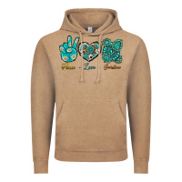 Vintage Coffee Peace Love Gemstone Vintage Hoodie - BundleAndBundleShop