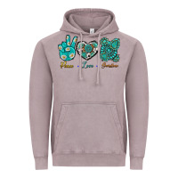 Vintage Zinc Peace Love Gemstone Vintage Hoodie - BundleAndBundleShop