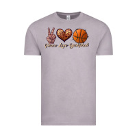 Vintage Zinc peace love basketball Vintage Tee - JahusDesignShop