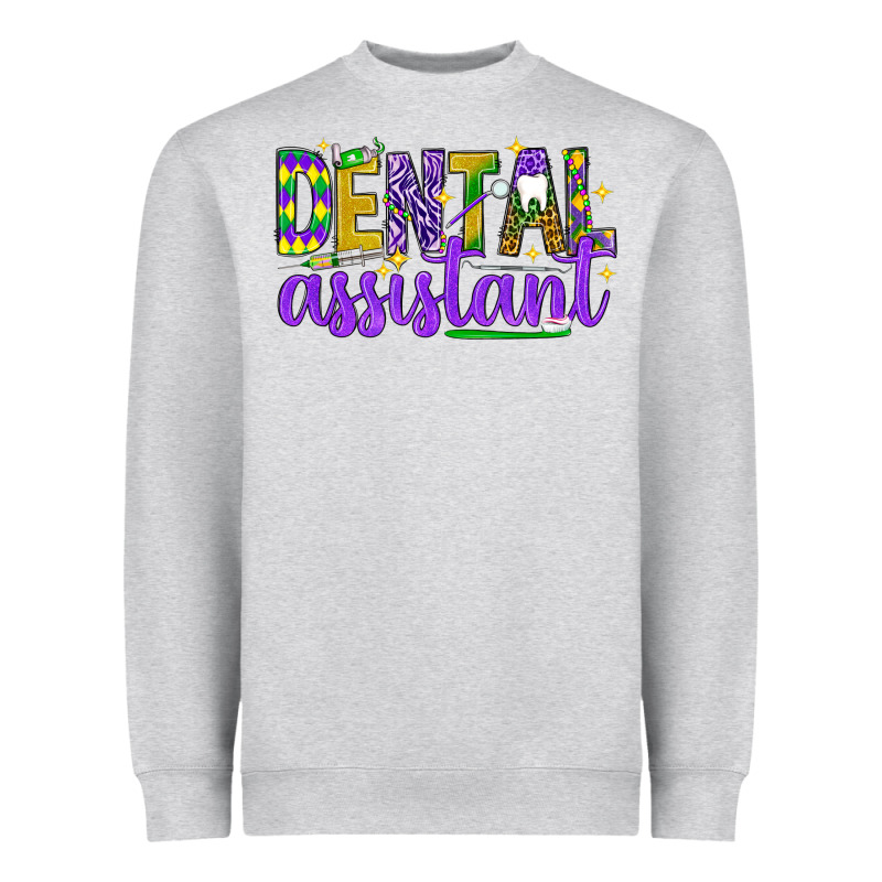 Mardi Gras Dental Assistant Heavyweight Sweatshirt by NancyCooperArtShop | Teevron