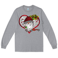 Heather Grey Valentine's Day Gnome Long Sleeve Tee - Bettercallsaul
