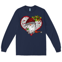 Navy Valentine's Day Gnome Long Sleeve Tee - Bettercallsaul