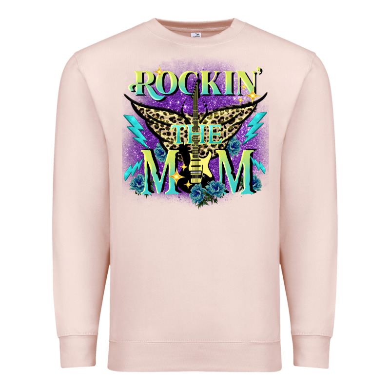 Rockin' The Mom Mother's Day Premium Sweatshirt by FaDigitalArtStudio | Teevron