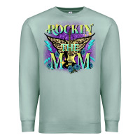 Seafoam Rockin' the mom Mother's Day Premium Sweatshirt - FaDigitalArtStudio
