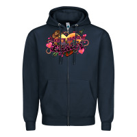 Navy I don't smoke but he's got a lighter Zipper Hoodie - HowdyJamesFarm