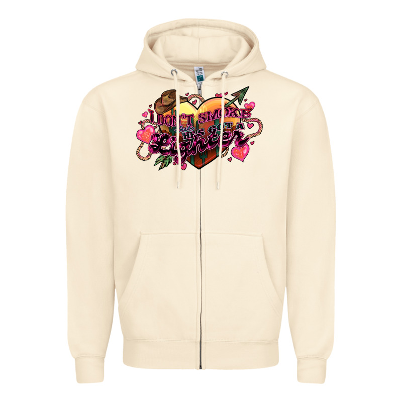 I Don't Smoke But He's Got A Lighter Zipper Hoodie by HowdyJamesFarm | Teevron