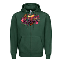 Sports Green I don't smoke but he's got a lighter Zipper Hoodie - HowdyJamesFarm