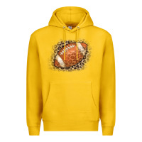 Lemon American Football Leopard Premium Hoodie - CowCowDesign