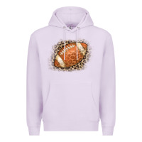 Lilac American Football Leopard Premium Hoodie - CowCowDesign
