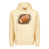Pina Colada American Football Leopard Premium Hoodie - CowCowDesign