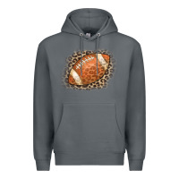 Rock American Football Leopard Premium Hoodie - CowCowDesign