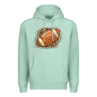 Seafoam American Football Leopard Premium Hoodie - CowCowDesign