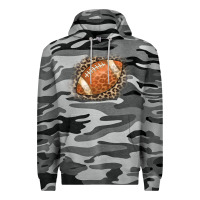 Slate Camo American Football Leopard Premium Hoodie - CowCowDesign