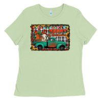 Matcha merry christmas farm truck Ladies Tee - Jasminsmagicworld