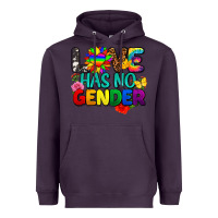 Plum love has no gender pride Heavyweight Hoodie - FaDigitalArtStudio