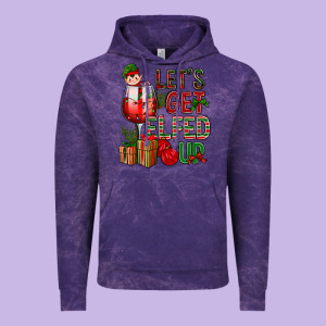 Let's Get Elfed Up Christmas Vintage Hoodie Designed By Bundleandbundleshop