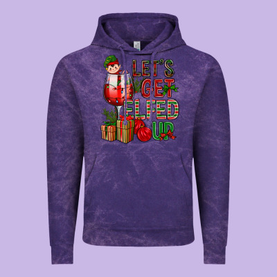 Let's Get Elfed Up Christmas Vintage Hoodie Designed By Bundleandbundleshop