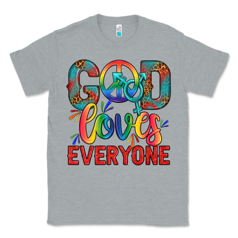 Lgbtq God Loves Everyone With Unicorn Classic Tee by BundleAndBundleShop | Teevron