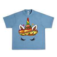 Pebble Blue unicorn and sombrero Urban Heavy Tee - LillyAllenDesigns