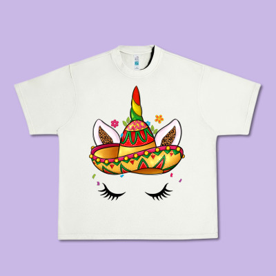 Unicorn And Sombrero Urban Heavy Tee Designed By Lillyallendesigns