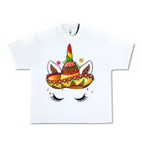 White unicorn and sombrero Urban Heavy Tee - LillyAllenDesigns