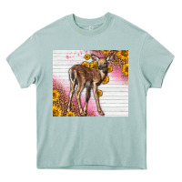 Arona Western Cute Baby Deer Fawn Heavy Core Tee - LillyAllenDesigns