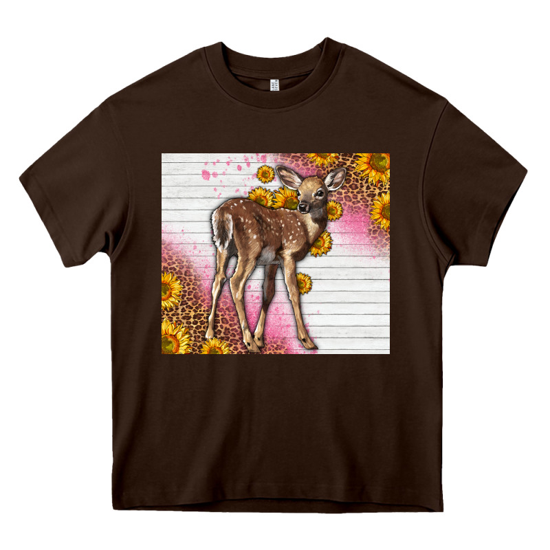 Western Cute Baby Deer Fawn Heavy Core Tee by LillyAllenDesigns | Teevron