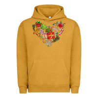 Pigment Peanut Butter merry Christmas heart Urban Hoodie - CowhideDigitalArt