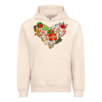 Sandshell merry Christmas heart Urban Hoodie - CowhideDigitalArt
