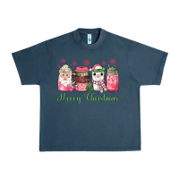 Midnight Navy pink  merry christmas coffee Urban Heavy Tee - JahusDesignShop