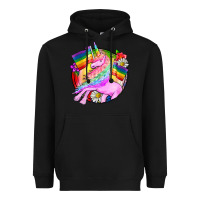 Black Pride unicorn Heavyweight Hoodie - FaDigitalArtStudio