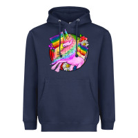 Navy Pride unicorn Heavyweight Hoodie - FaDigitalArtStudio