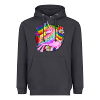 Smoke Pride unicorn Heavyweight Hoodie - FaDigitalArtStudio
