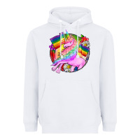 White Pride unicorn Heavyweight Hoodie - FaDigitalArtStudio