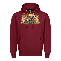 Burgundy Oh how he loves us cross Easter Day Zipper Hoodie - HowdyJamesFarm