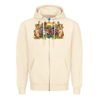Sandshell Oh how he loves us cross Easter Day Zipper Hoodie - HowdyJamesFarm