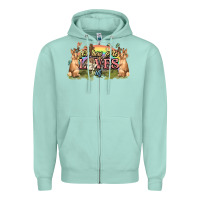 Seafoam Oh how he loves us cross Easter Day Zipper Hoodie - HowdyJamesFarm