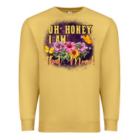 Antique Gold Oh honey i am that mom Premium Sweatshirt - FaDigitalArtStudio