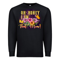 Black Oh honey i am that mom Premium Sweatshirt - FaDigitalArtStudio