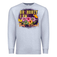 Heather Grey Oh honey i am that mom Premium Sweatshirt - FaDigitalArtStudio