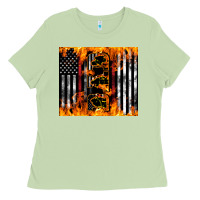 Matcha Western Firefighter Dad Ladies Tee - LillyAllenDesigns