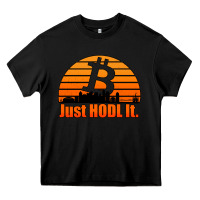 Black just hodl it new orleans skyline retro sunset Heavy Core Tee - Jasminsmagicworld