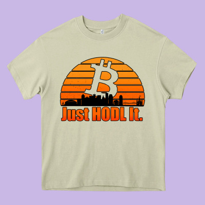 Just Hodl It New Orleans Skyline Retro Sunset Heavy Core Tee Designed By Jasminsmagicworld