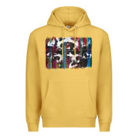 Antique Gold cowhide, leopard serape backgraund Premium Hoodie - JahusDesignShop