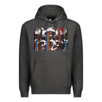 Charcoal Heather cowhide, leopard serape backgraund Premium Hoodie - JahusDesignShop
