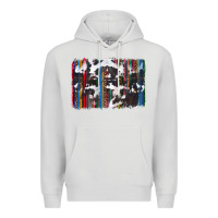 Dove Grey cowhide, leopard serape backgraund Premium Hoodie - JahusDesignShop